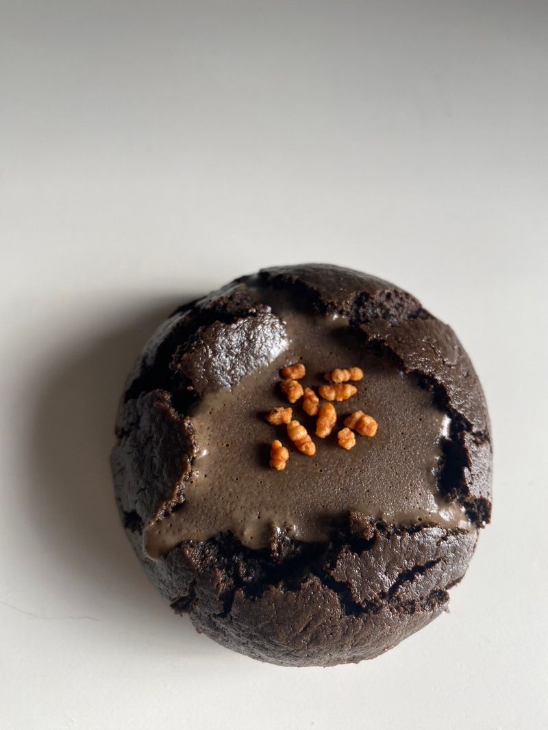 Sep. 久點 玄米焙茶軟餅乾 - 焙茶軟餅乾夾焙茶甘納許與玄米粒